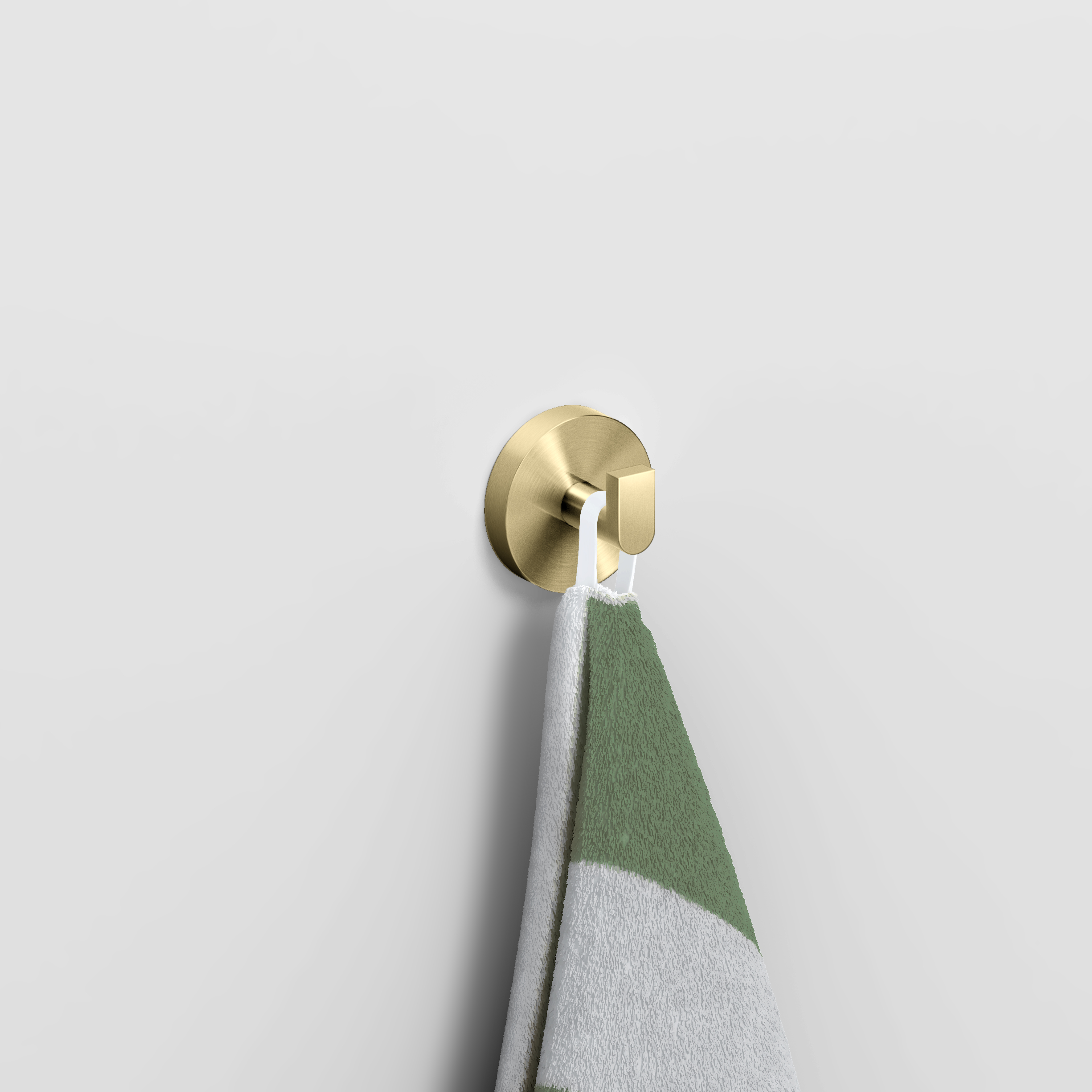 Clou Flat set à 2 kledinghaken, goud geborsteld PVD